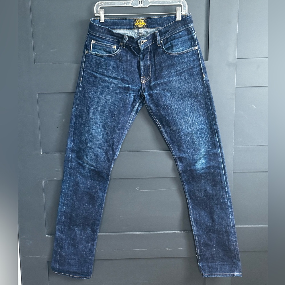 17oz Brave Star Slim Straight Selvedge made in USA. Nice fades great condition